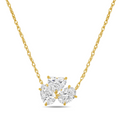 Multi-Shape Lab Grown Three Diamond Pendant