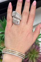 22.25cts Diamond Bangle Set
