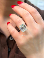 Lab-Grown Emerald-Cut Diamond Solitaire Ring