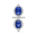 Rose Cut Sapphire Ring
