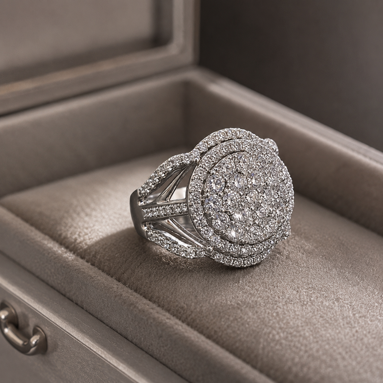 Pavé Dome Cocktail Ring by AZ Essentials