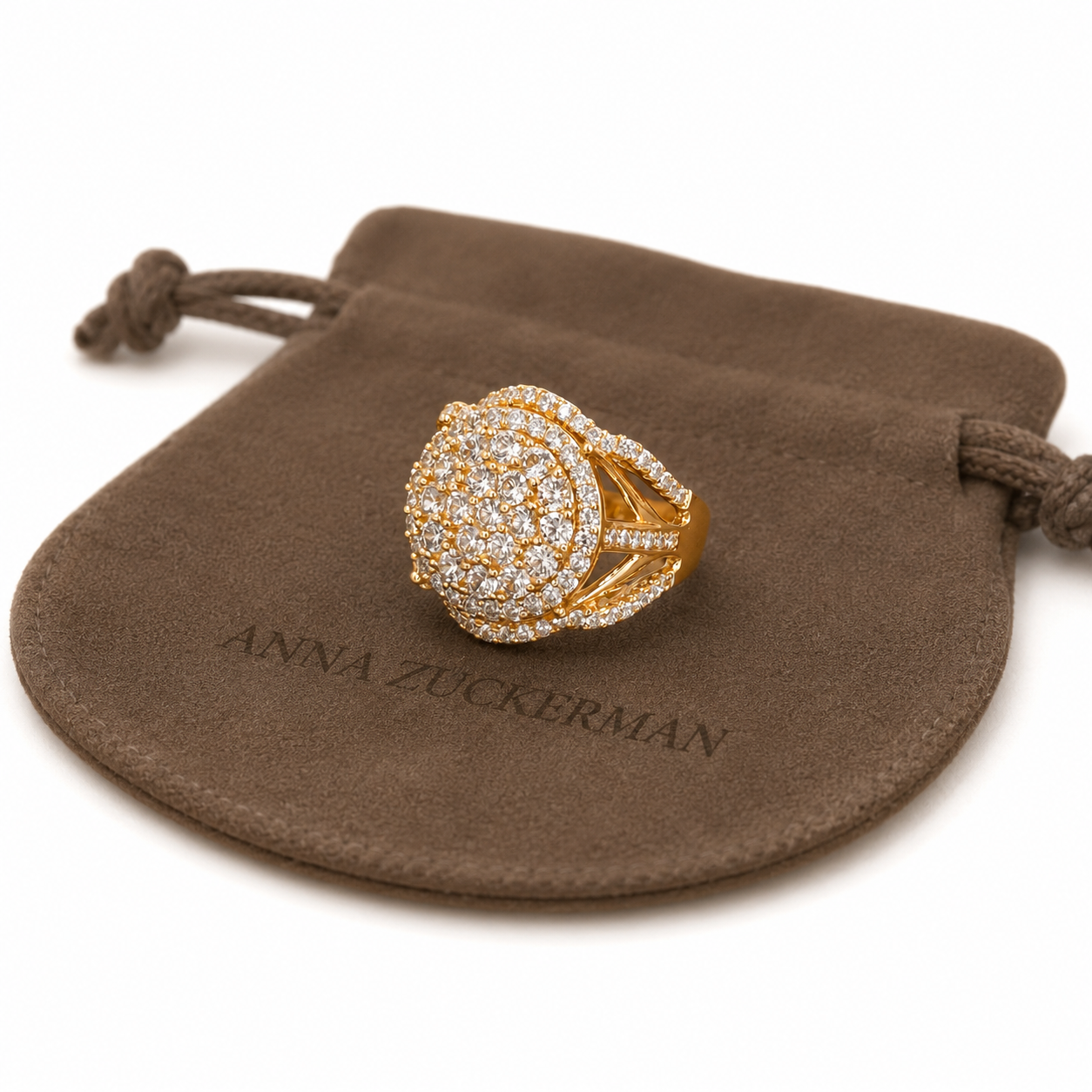 Pavé Dome Cocktail Ring by AZ Essentials