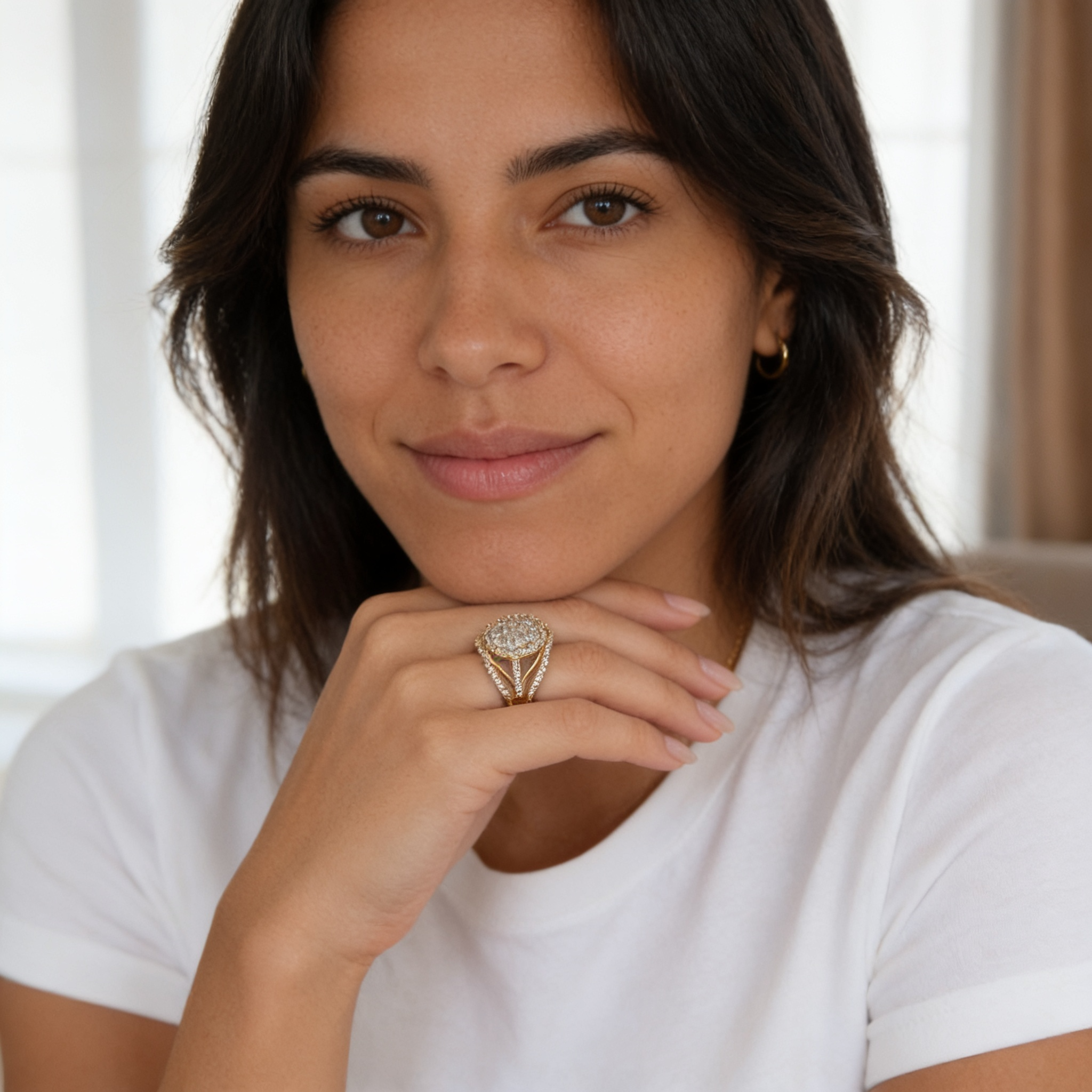 Pavé Dome Cocktail Ring by AZ Essentials