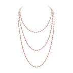Oval Pink Sapphire Necklace